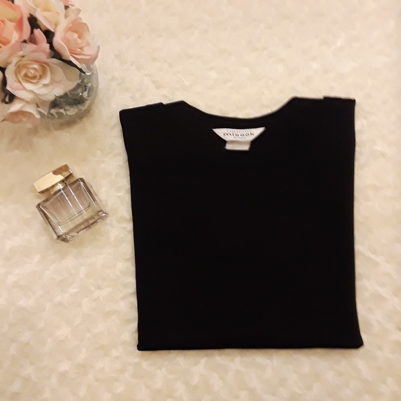 Misook Tops - Misook: Black Tank